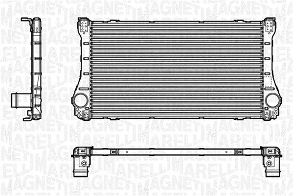 MAGNETI MARELLI tarpinis suslėgto oro aušintuvas, kompresorius 351319201690